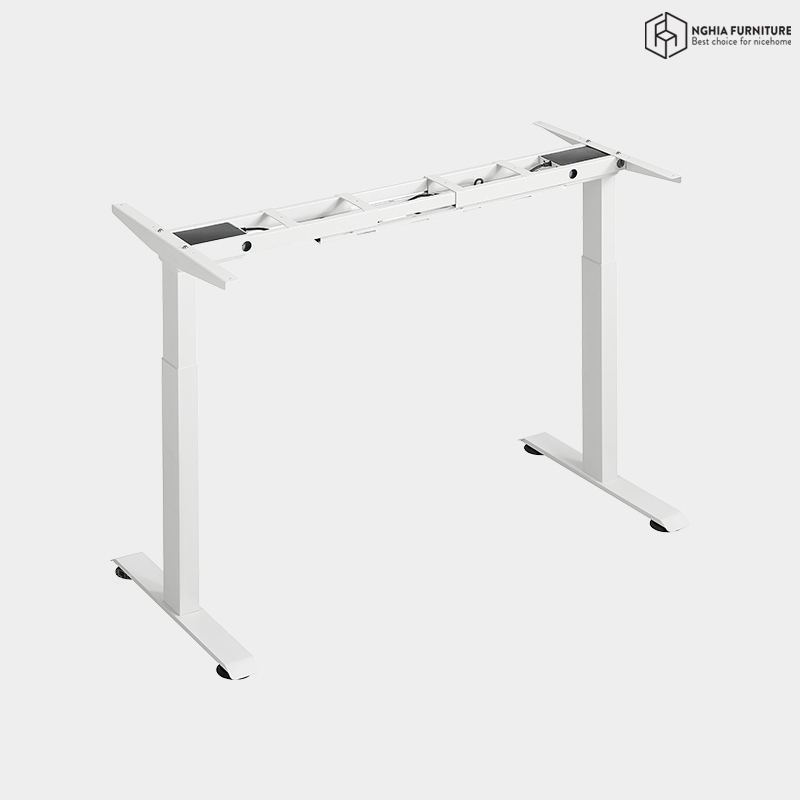 Chân bàn nâng hạ thông minh HiLeg V-Trắng