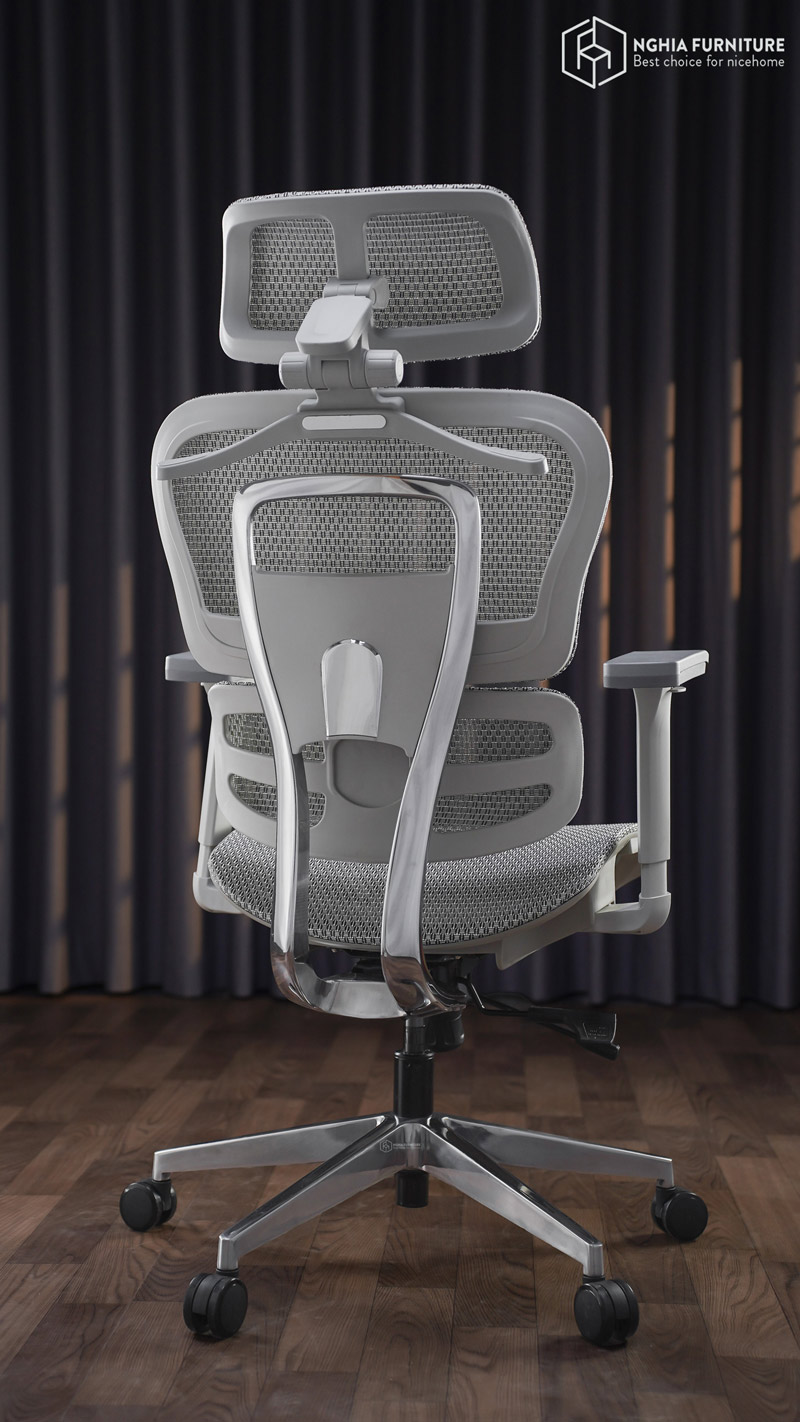 Ghế Công Thái Học Caster V1 Xám