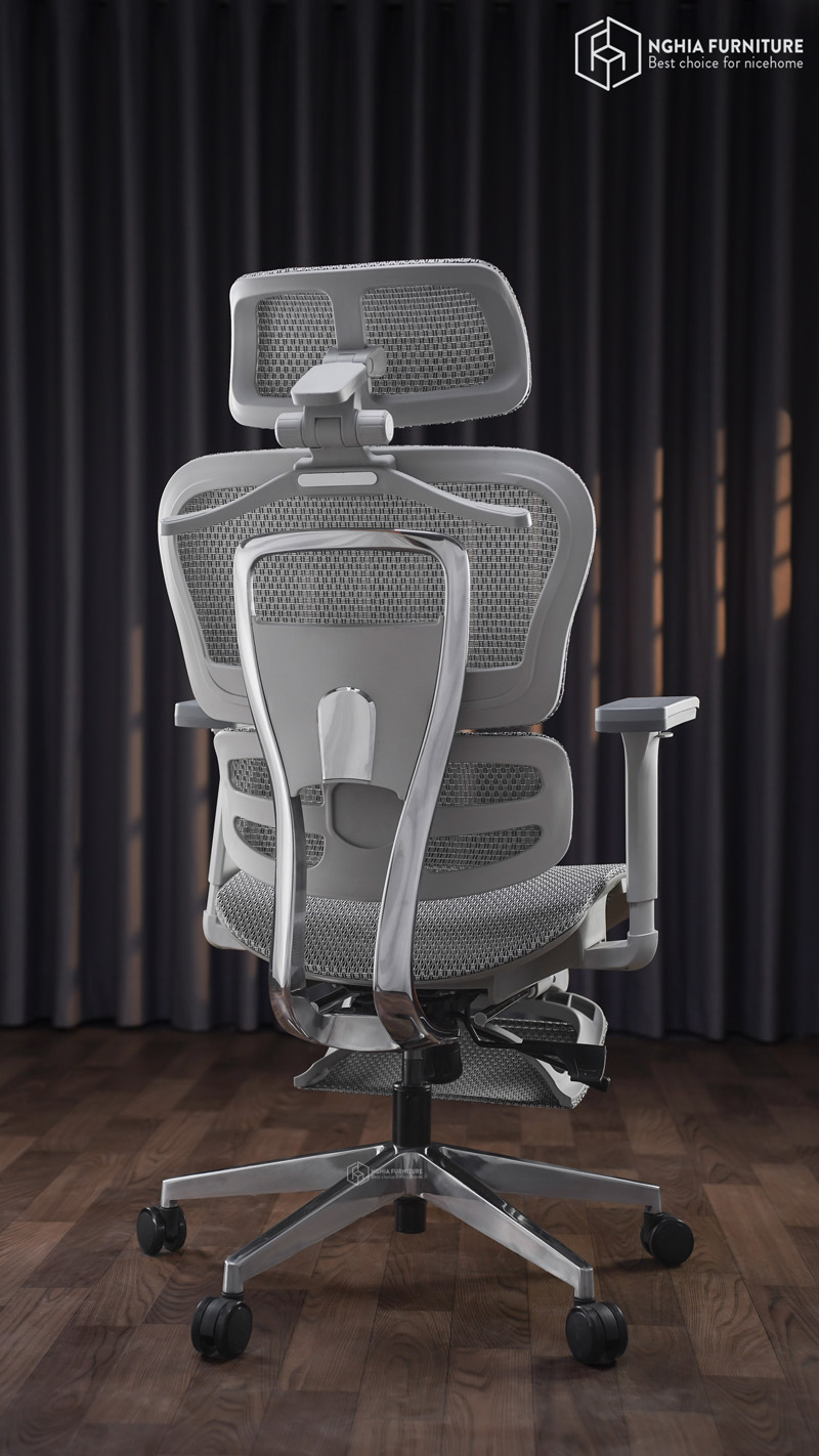 Ghế công thái học Caster V1 Xám - Gác chân
