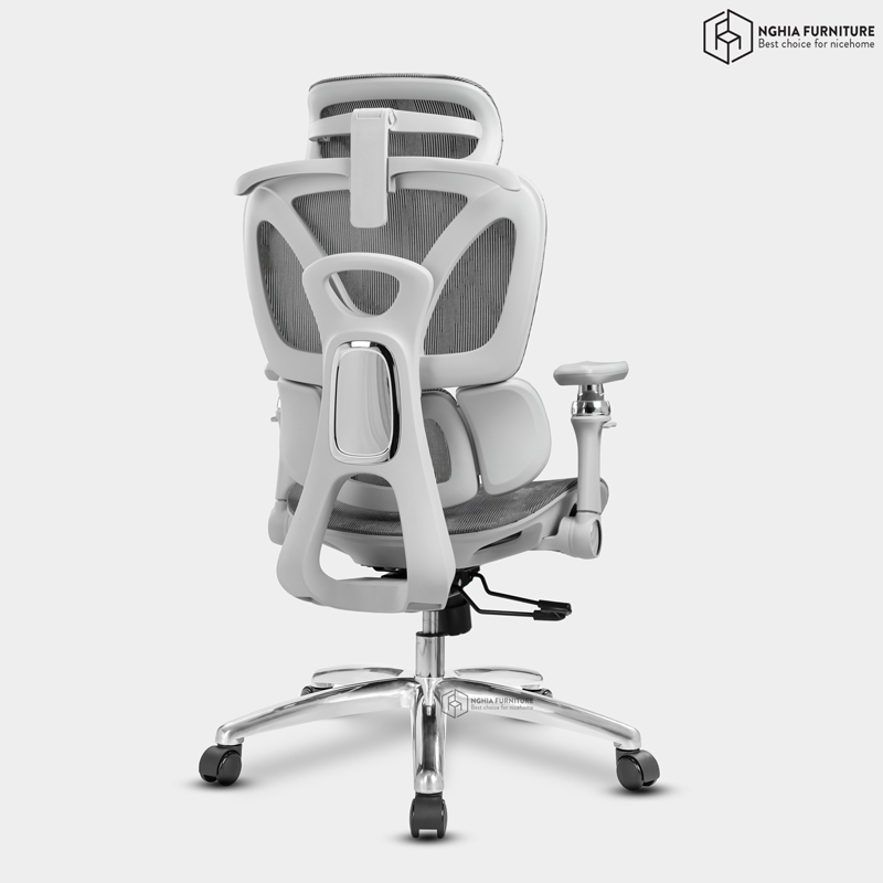 Ghế công thái học Ergonomic 09 Xám