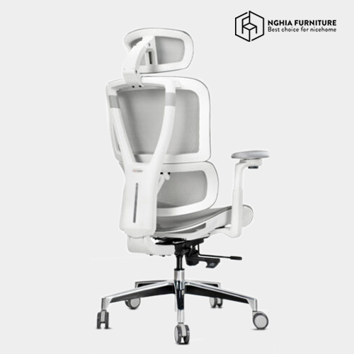 Ghế công thái học Lumbar 03 Trắng