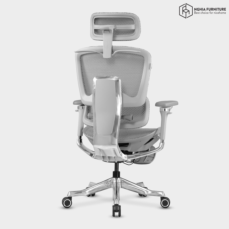 Ghế công thái học Mirai Ultra Xám - Gác chân