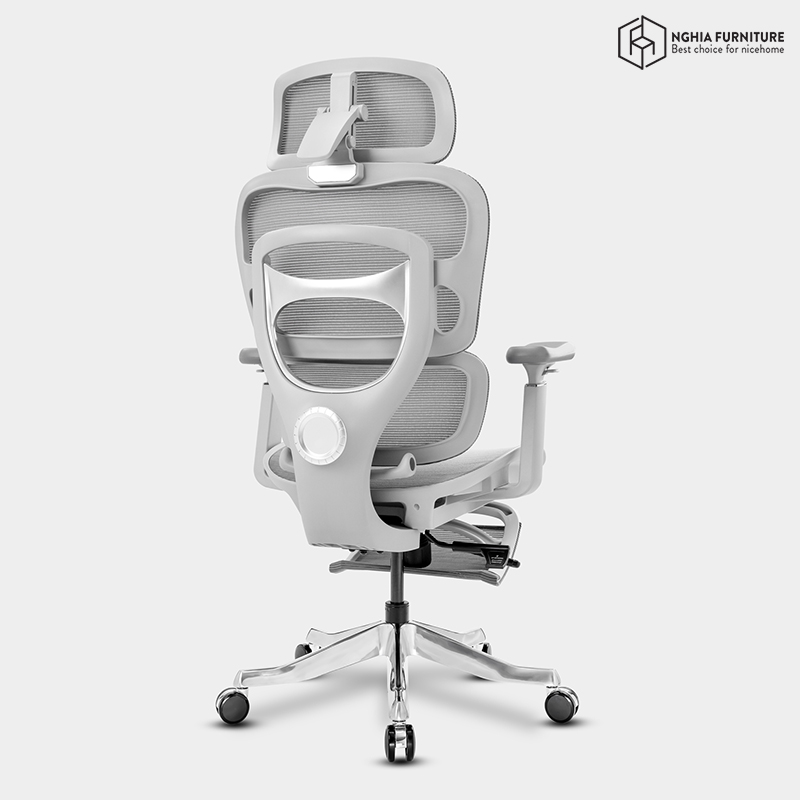 Ghế công thái học Multi Xám