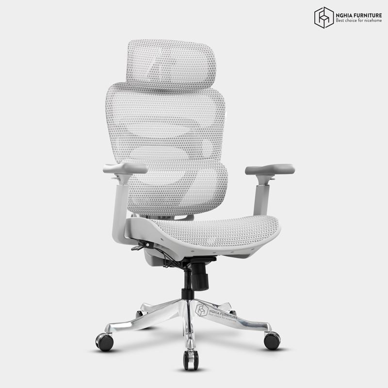 Ghế công thái học Multi Xám