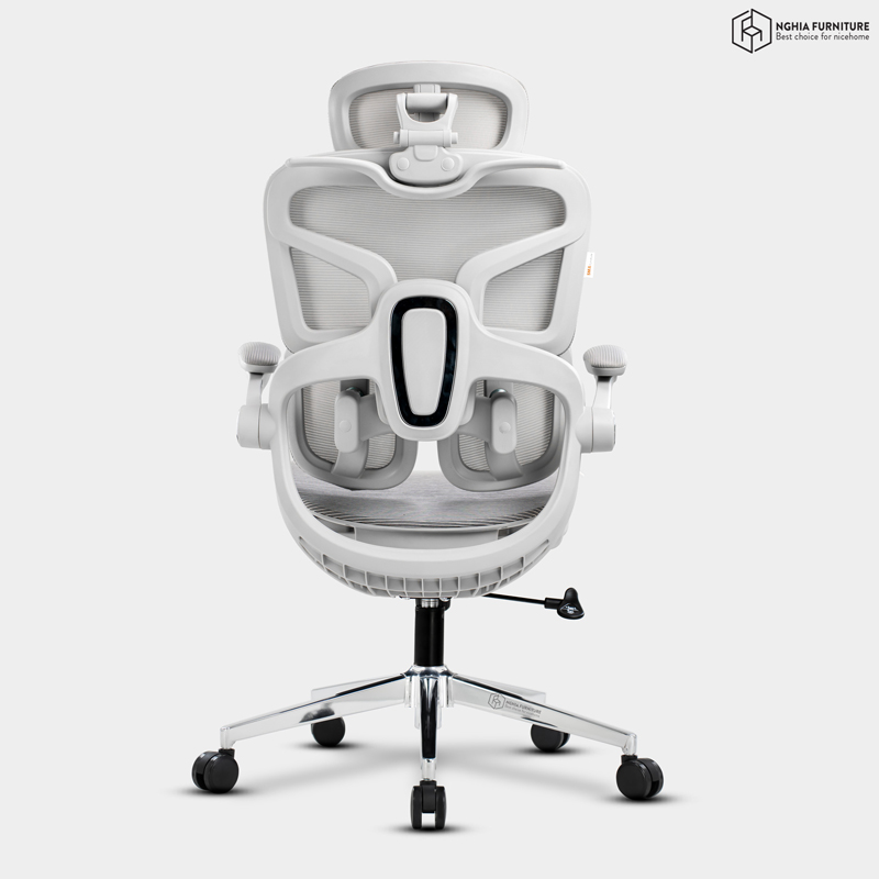 Ghế công thái học Tanji Basic Xám - Gác chân