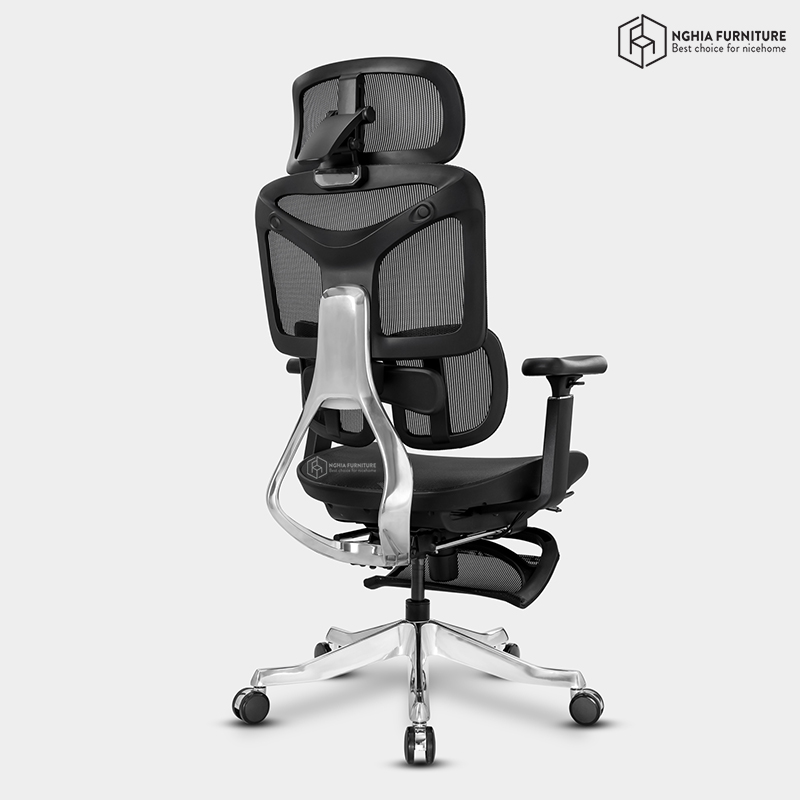 Ghế công thái học Yami Đen- Lưới Wintex Hàn Quốc
