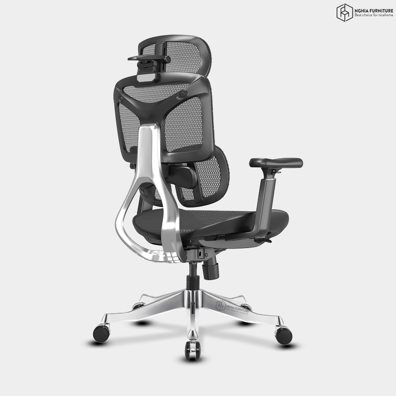 Ghế công thái học Yami Đen Lưới Wintex Hàn Quốc