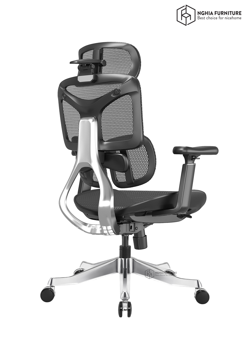 Ghế công thái học Yami Đen Super Mesh V2