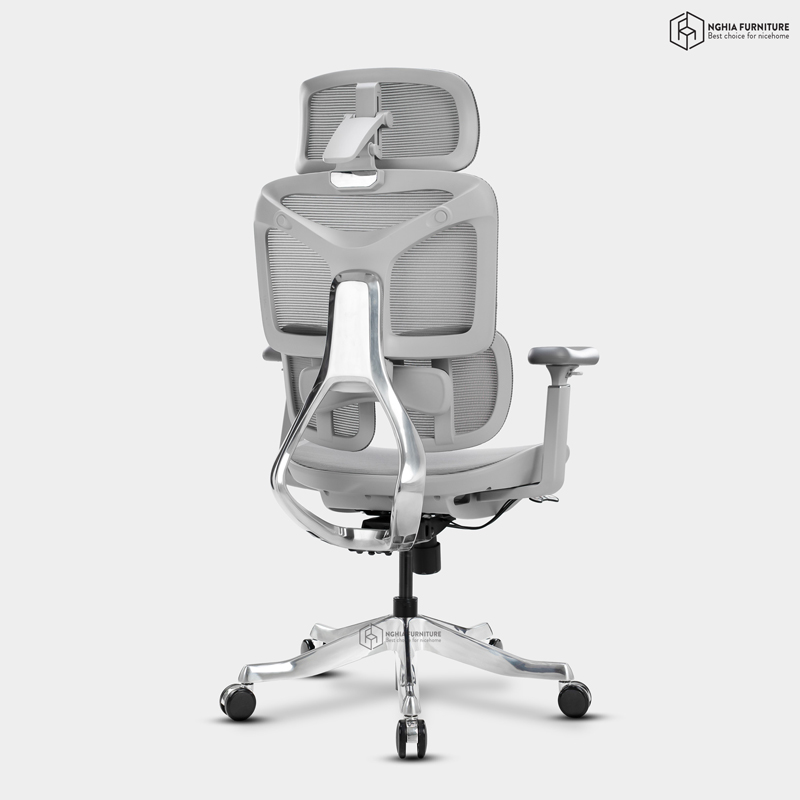 Ghế công thái học Yami Xám Lưới Wintex Hàn Quốc