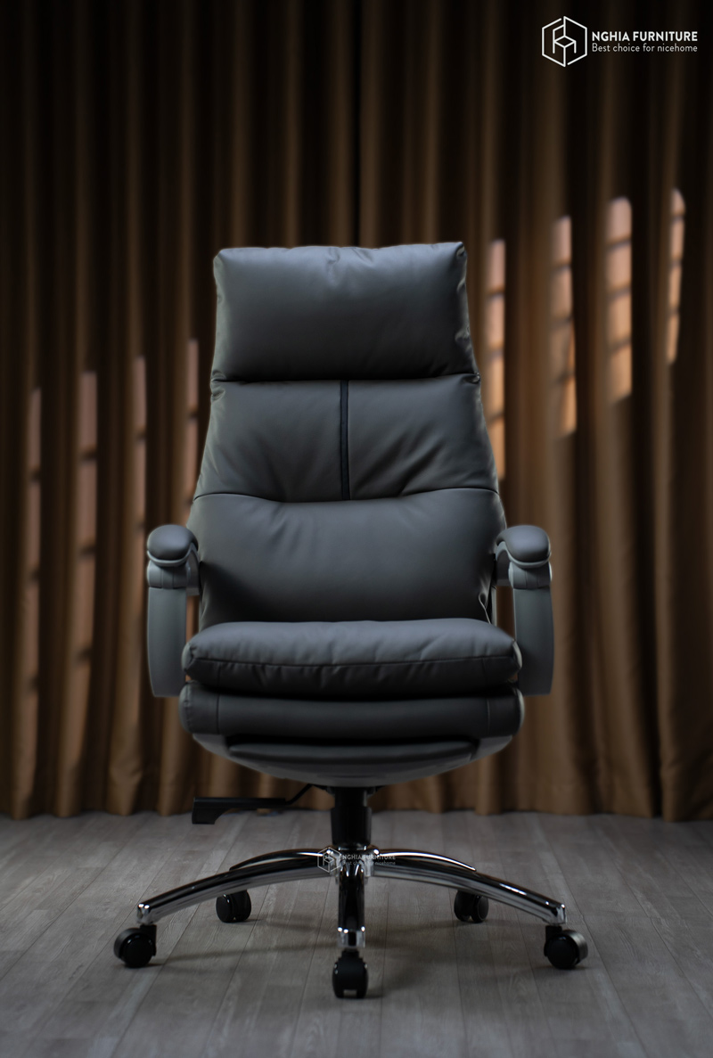 Ghế văn phòng Master Pro 05 Xanh Đen - Da Bò