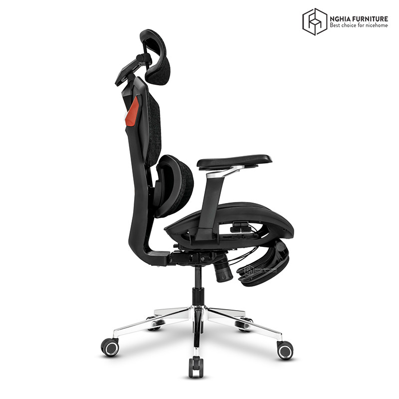 Ghế công thái học Gaming-X Đen after