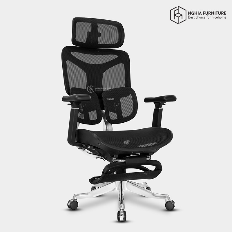 Ghế công thái học Yami Đen- Lưới Wintex Hàn Quốc after