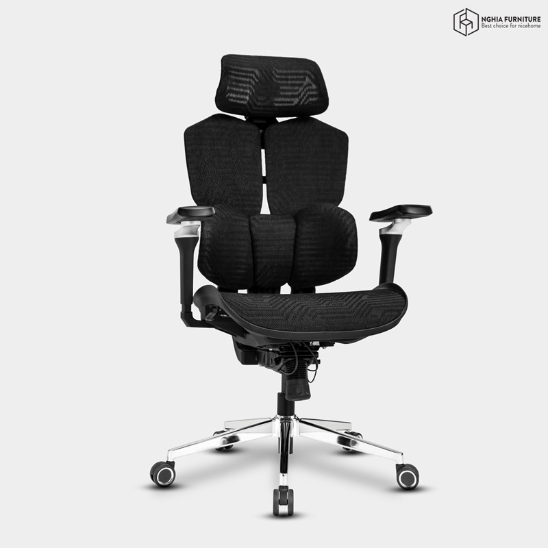 Ghế công thái học Gaming-X Đen after