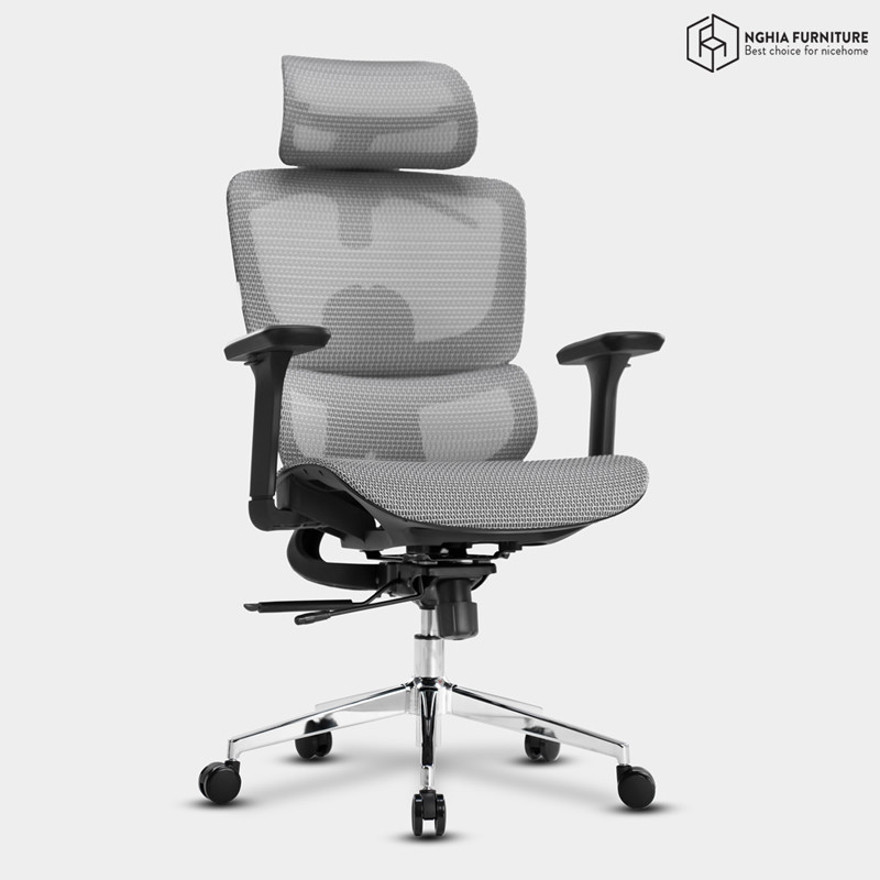 Ghế công thái học Ergonomic 07 Đen after