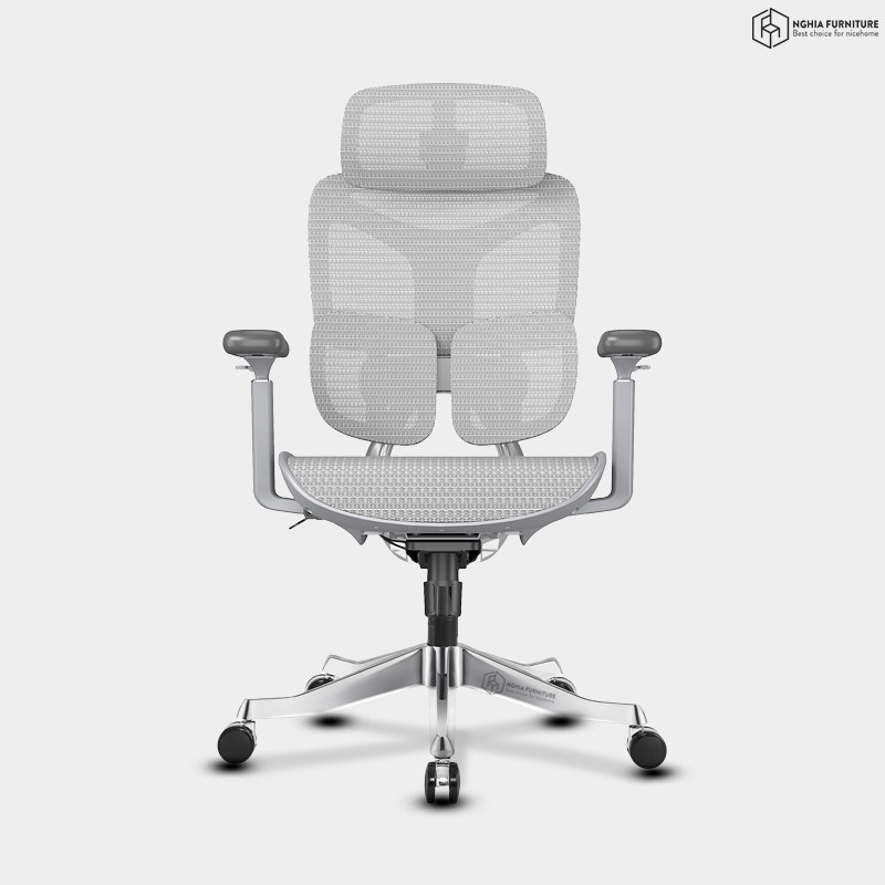 Ghế công thái học Yami Xám Lưới Wintex Hàn Quốc after