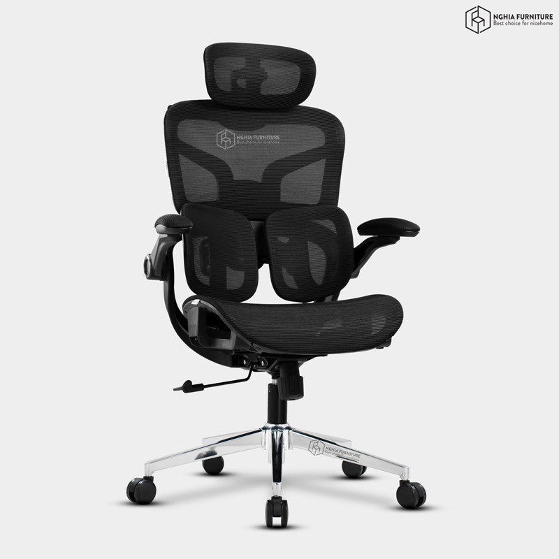 Ghế công thái học Tanji Basic Đen after