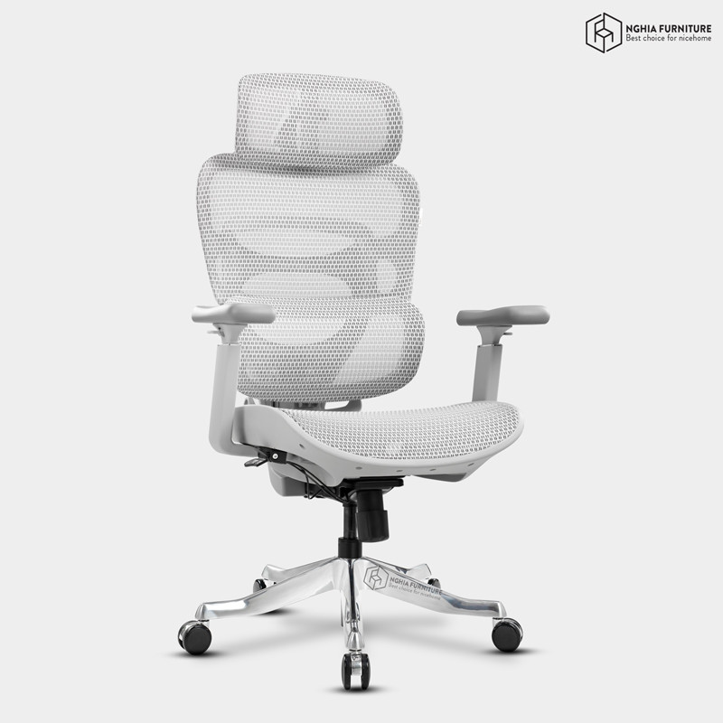 Ghế công thái học Multi Xám after