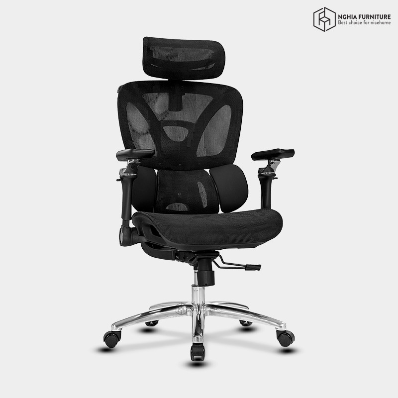 Ghế công thái học Ergonomic 09 Đen after