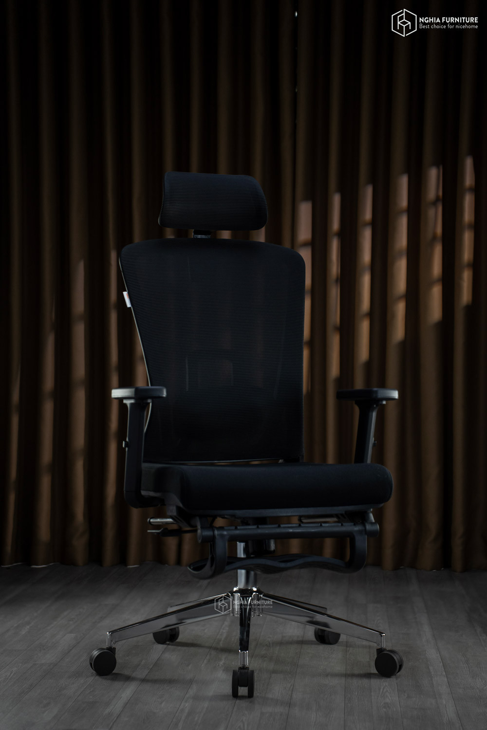 Ghế công thái học Simple V2-Gác chân after