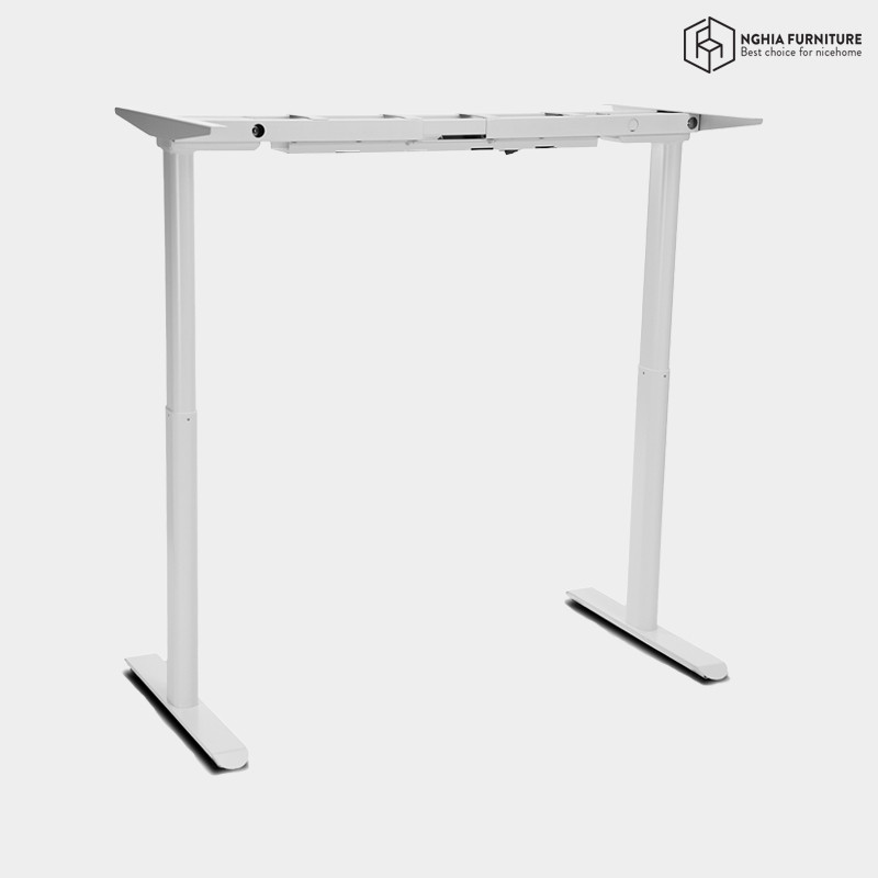 Chân bàn nâng hạ thông minh HiLeg T-Trắng after