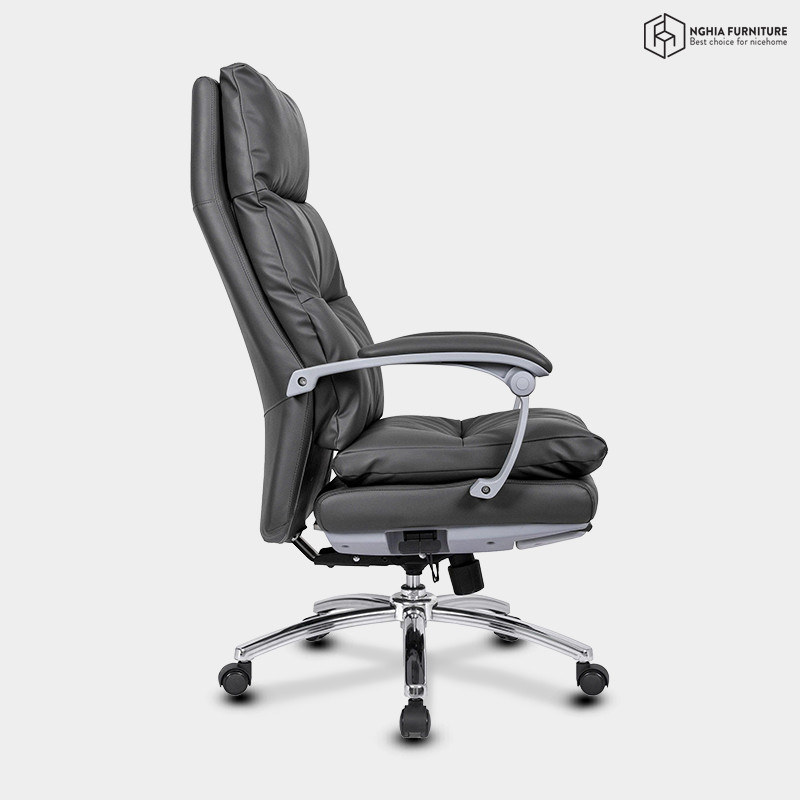 Ghế văn phòng Master Pro 05 Xanh Đen - Da Pu after