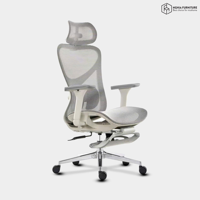 Ghế công thái học Ergonomic 10 Xám after