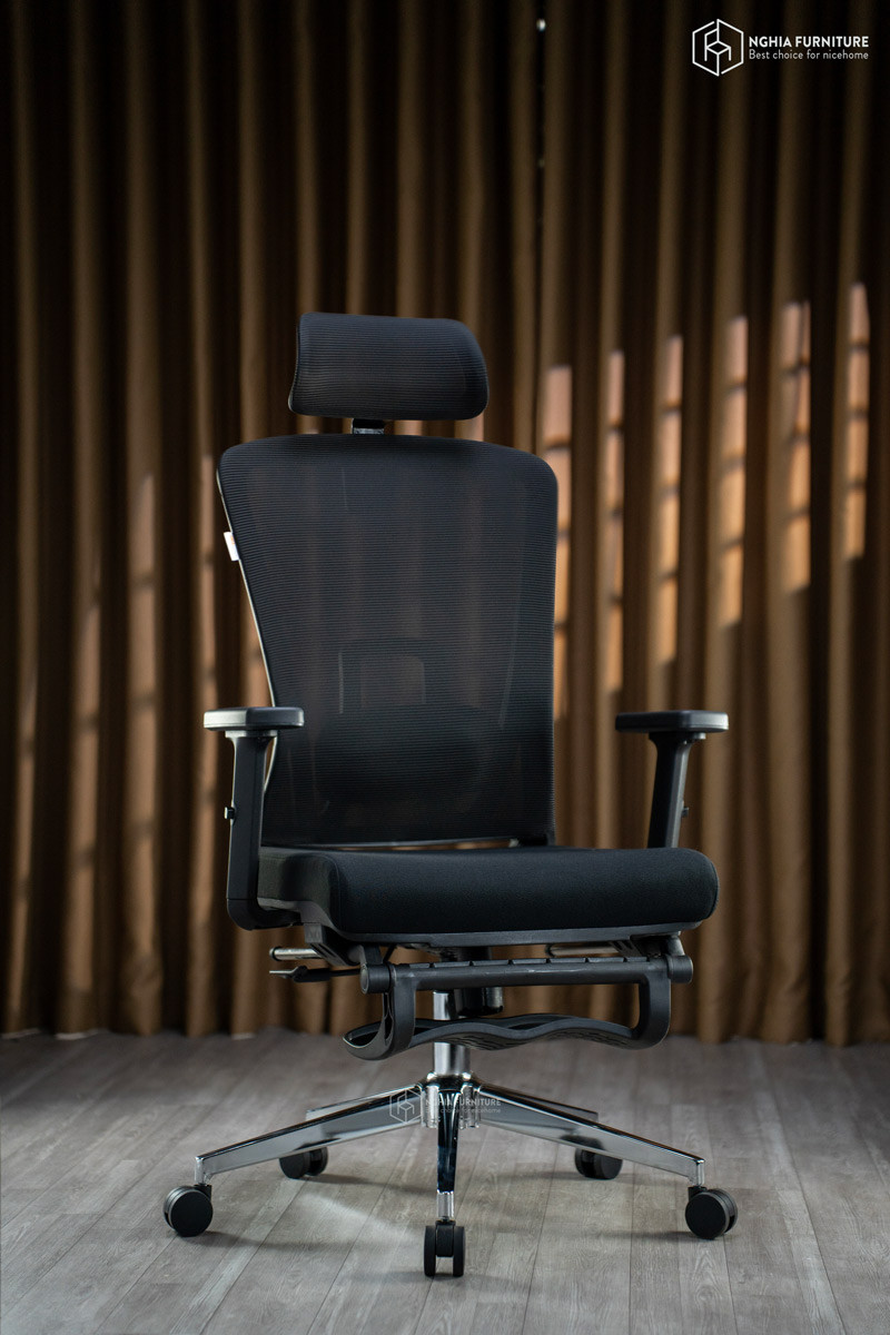 Ghế công thái học Simple V2-Gác chân after