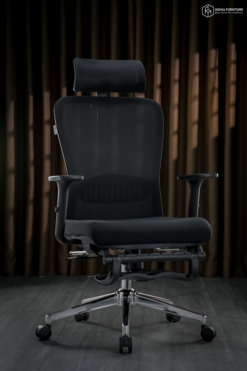 Ghế công thái học Simple V1-Gác chân after