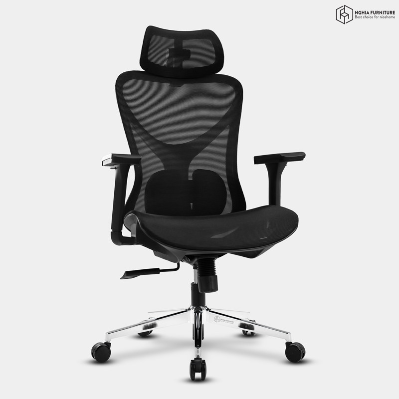 Ghế công thái học Ergonomic 10 Đen after